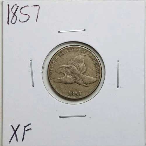 1857年発行 1セント フライングイーグルセント 極美品 #07238