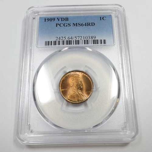 1909年 P VDB PCGS MS64 RD レッド - リンカーン ウィート ペニー セント 1セント 米国硬貨 #56854A