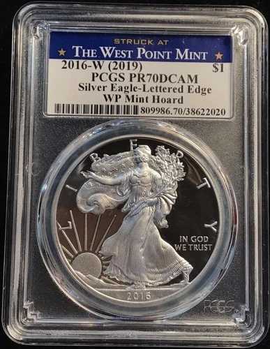 2016-W 2019 $1 PCGS PR70DCAM シルバーイーグル - 文字入りエッジ WP ミントホード 42,900円