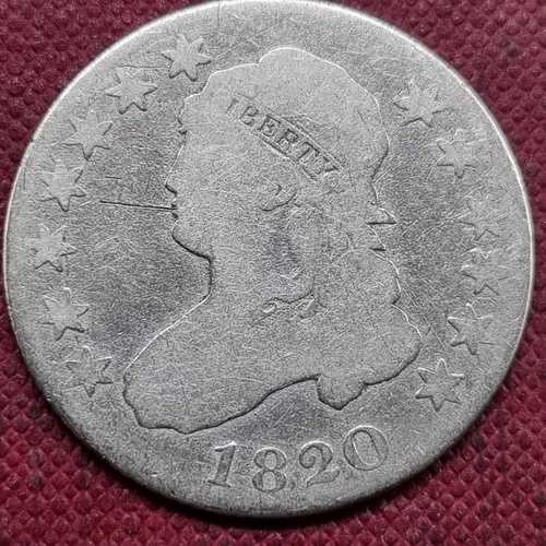 1820年 キャップドバスト 25セント 流通品 #84672