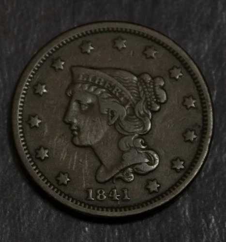 1841年 編み込みヘア ラージセント 極美品 若干の軽い傷あり ロット番号3651 42,900円