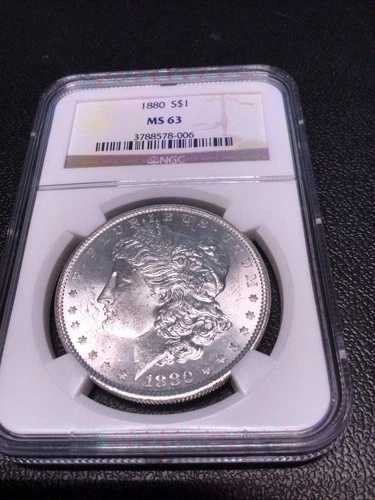 1880年モルガン・ドル S$1 NGC MS63