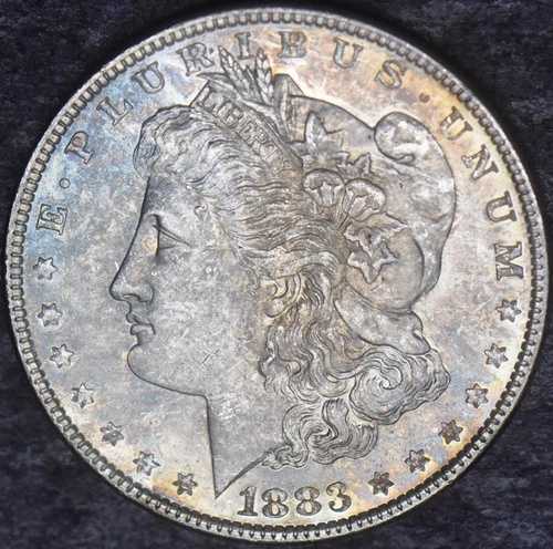 1883年モーガン銀貨 - 高グレード＆トーン - COINGIANTS