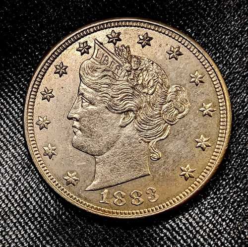 1-1883 セント リバティ V ニッケル 高級品 大浮彫