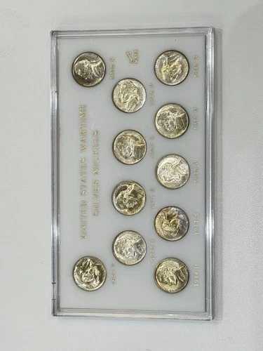 1942-45年 ジェファーソン戦時銀貨セット ** TH329598 ** 非常に状態の良いセット