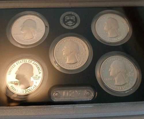 2013年米国造幣局発行 銀貨プルーフセット 14枚