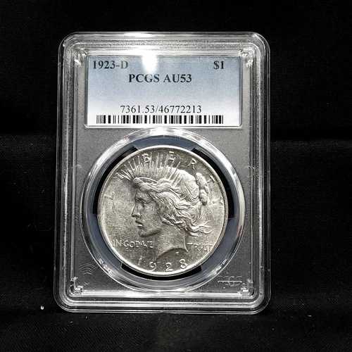 1923年Dミント 1ドルピース銀貨 AU53 PCGS #352