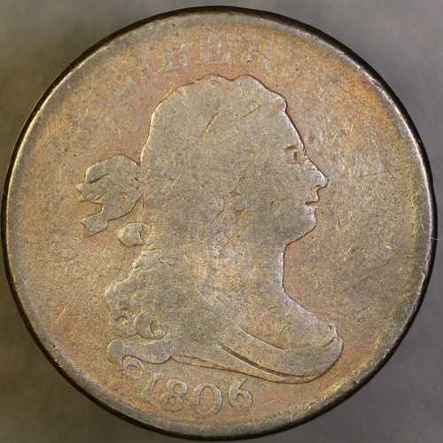 1806年 ドレープバスト ハーフセント硬貨 ロット番号 AA-2481 42,900円