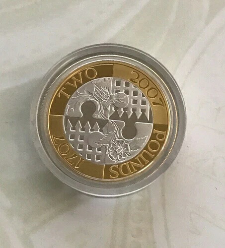Simply Coins ~ 2007 シルバープルーフ 連合法 2 2ポンドコイン