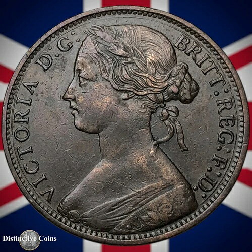 イギリス 1861 ペニー 1ペンス GB6187硬貨・コイン