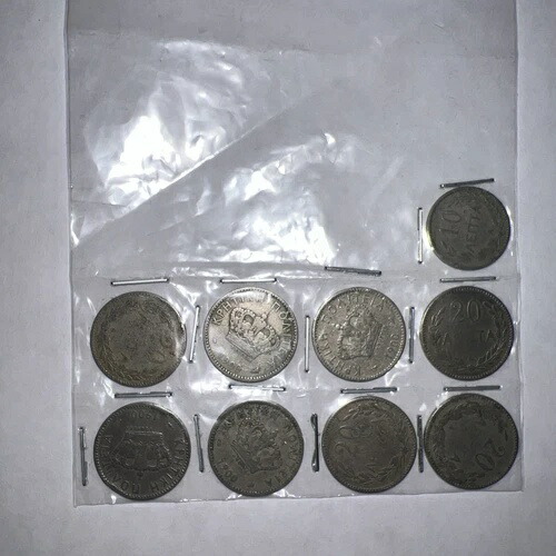 8コイン ギリシャ 20レプタ + 1コイン ギリシャ 10レプタ-