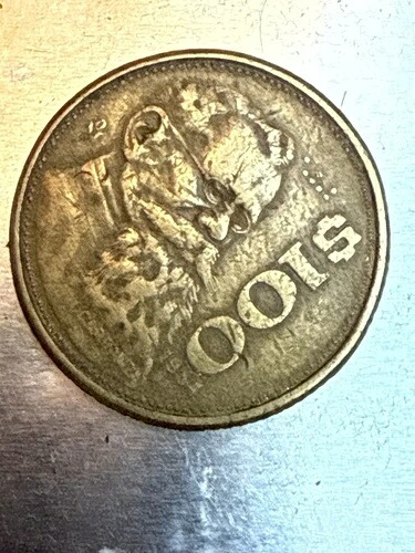 1984年 $100ペソ「カランザ」ヴィンテージ メキシコ100ペソコイン #mx.1984.100。 イーグル-