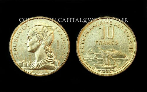 テスト 10 フラン 1965 ジブチ、コート・ソマリアのフランス人。コートFDC 43,615円