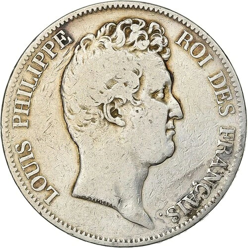 [#199023] フランス、ルイ・フィリップ1世、5フラン、1830年、パリ、銀貨、F、KM:735.1
