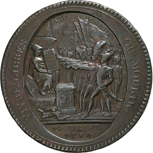 [#1288391] フランス、Monneron de 5 Sols、1792、ブロンズ、EF