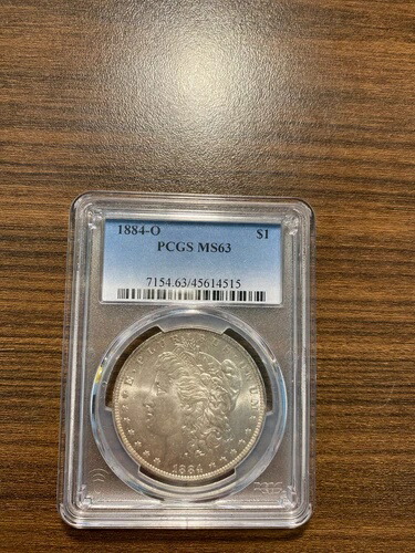 1884年-O モーガンシルバードル $1 PCGS MS 63-