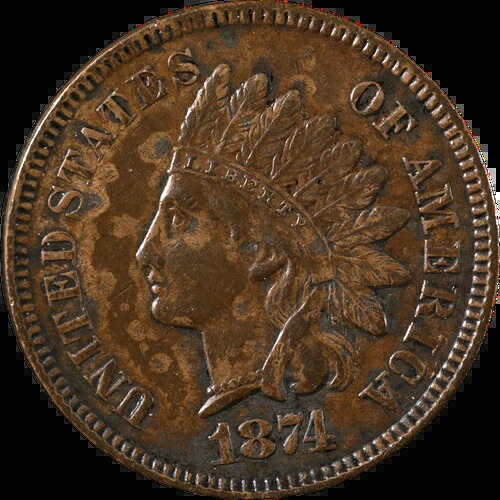 1874年 インディアンセント・エグゼクティブコイン会社のお買い得商品-