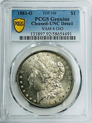 1883年 O/O モーガンシルバードル PCGS Unc 詳細 VAM-4 トップ 100-