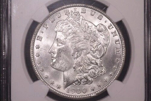 1900年モルガン・ダラー、チョイスBU、NGC MS-63