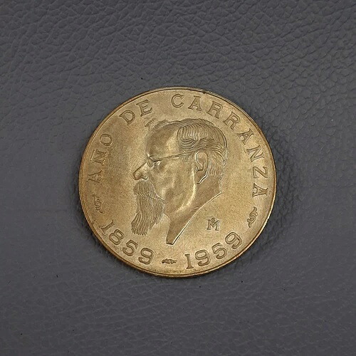 銀貨 5ペソ メキシコ カランサ年 コレクション年 1959