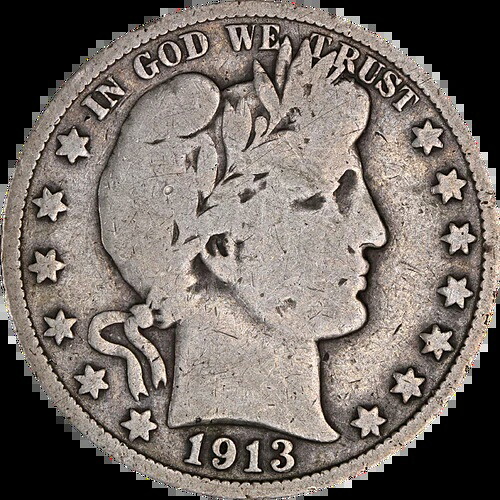 1913年-P理髪店 1/2ドルお買い得エグゼクティブコイン会社-