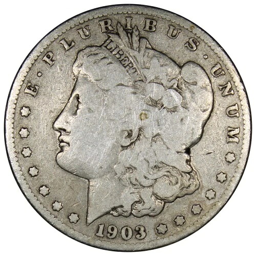 1903-S モルガン・ダラー G 良好な状態 クリーニング済み A1226