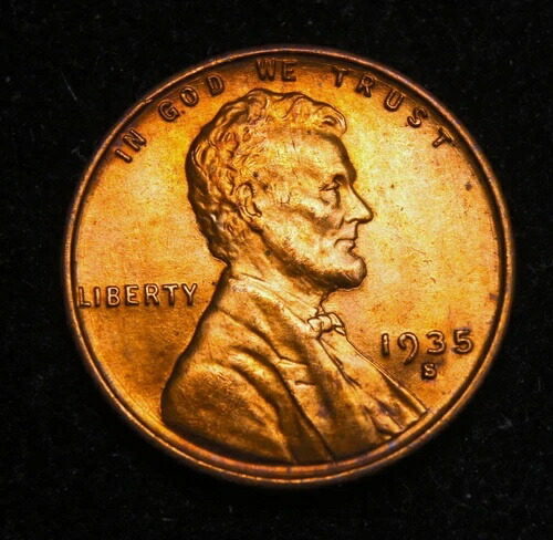 1935-S リンカーン ウィート セント ジェム BU+++++ レッド