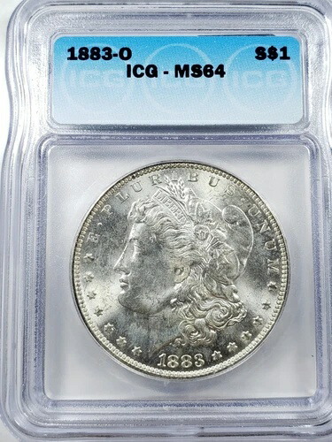 1883年 -O モーガンシルバードル ICG MS64-