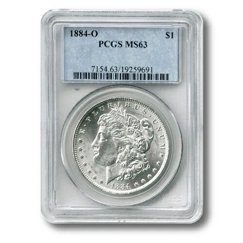 アメリカ モルガン・ダラー PCGS MS-63 $1 1884 O UNC