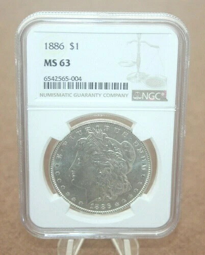 1886-P NGC MS63 モルガン銀貨 [052WEJ]