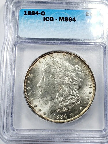 1884年 モルガン銀貨 ICG MS64