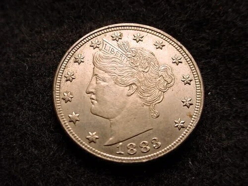 1883年 リバティ・ニッケル「セントなし」 初年度ニッケルの中でも優れた品！ #12