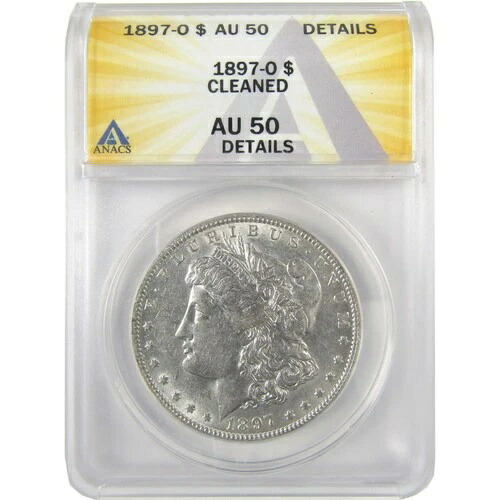 1897 O モルガン・ダラー AU 50 詳細 ANACS シルバー 1 ドルコイン SKU:I19248 37,895円