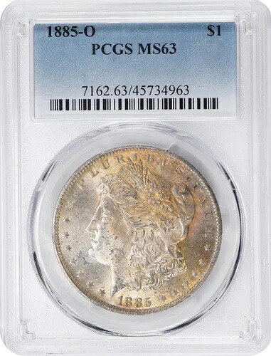 アメリカ モルガン銀貨 1ドル 1885-O PCGS: MS63 #C565