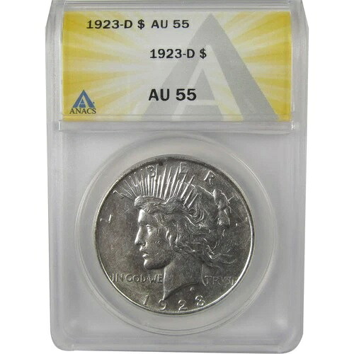 1923年 D ピースダラー AU 55 ANACS シルバー 1ドルコイン SKU:I22177 37,895円
