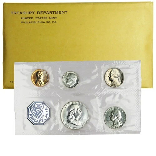 1956年米国造幣局プルーフセット未開封-