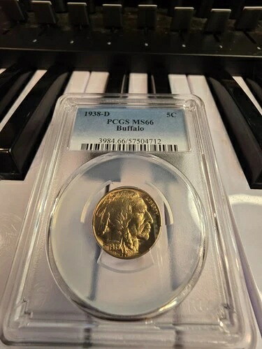 1938年 D バッファローニッケル PCGS MS-66 良好な状態