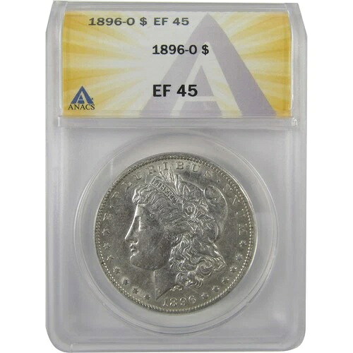 1896 O モルガン・ダラー EF 45 ANACS シルバー 1ドルコイン SKU:I19032 37,895円