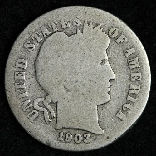 1903-S バーバー シルバーダイム 良好 E219 KHM 37,895円