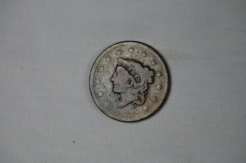 1837年米国大型セント・コロネットヘッド硬貨