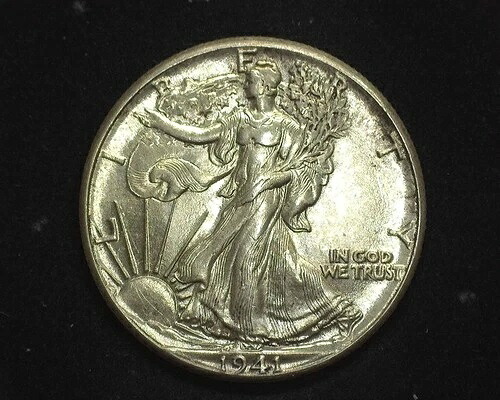 HS&C: 1941年リバティウォーキングハーフドルBUチョイス -USコイン-
