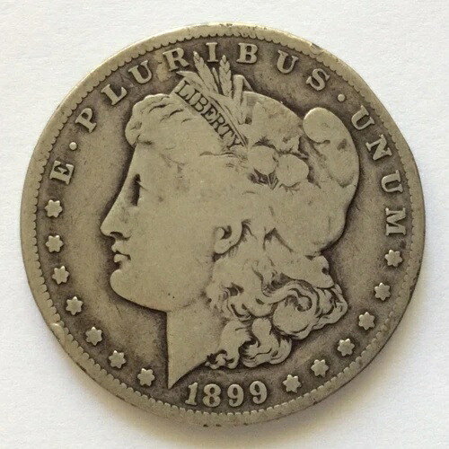 1899-S モルガン銀貨 米国コイン A4875