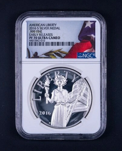 2016-S アメリカン リバティ シルバーメダル NGC PF70 ウルトラカメオ アーリーリリース SDB010