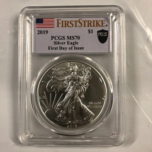 ??PCGS MS70 2019 ファーストストライク ファーストデイオブシュー シルバーイーグル??スーパーレア??-
