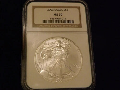 2003年 $1 イーグル NGC MS 70