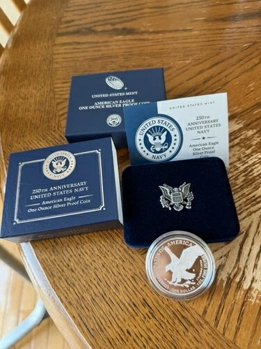 250周年記念 アメリカ海軍 アメリカンイーグル 1オンス シルバー プルーフ コイン- 69,575円