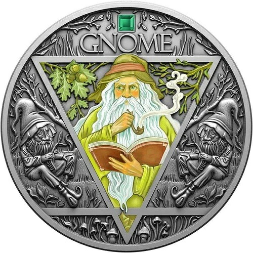 GNOME 四元素 2オンス 銀貨 2000フラン カメルーン 2024年｜WORLD RESOURCE【QUEEN店】
