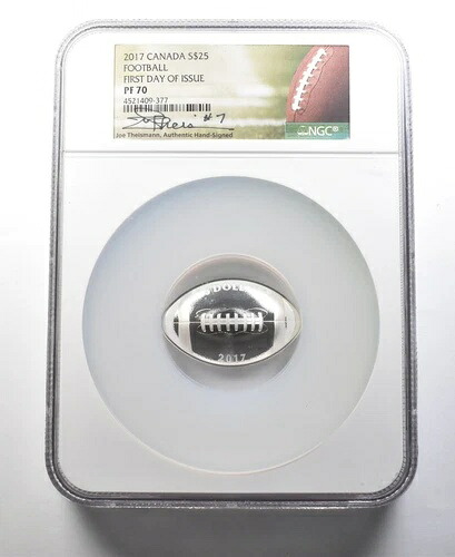 2017 カナダ 25ドル シルバーフットボール FDOI Mercanti PF70 NGC * 0222- 71,390円