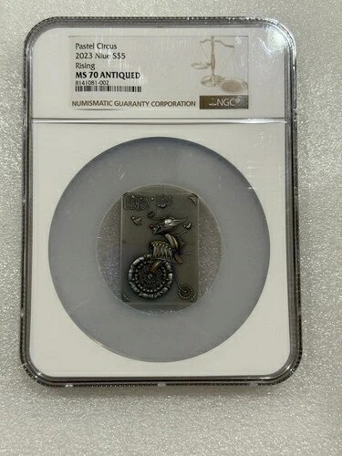2023年ニウエパステルサーカス?ライジング?カラーコイン?NGC MS70?~~素晴らしい?~~