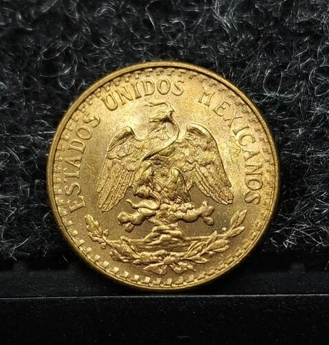 1945年メキシコ金貨2ペソBU 72,600円